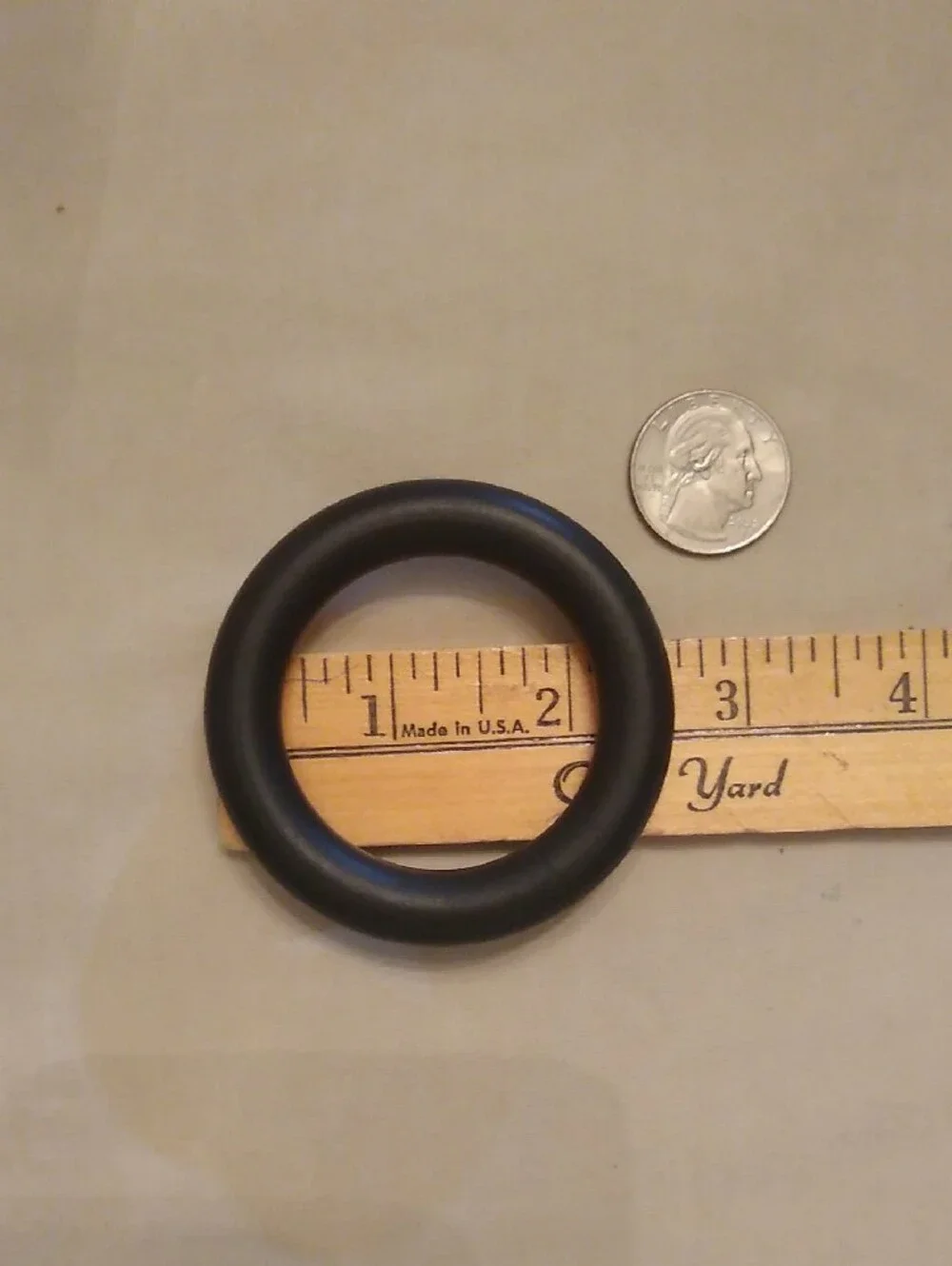 Black Rubber C-ring, #8
